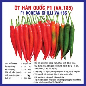 Hạt giống ơt Hàn Quốc F1